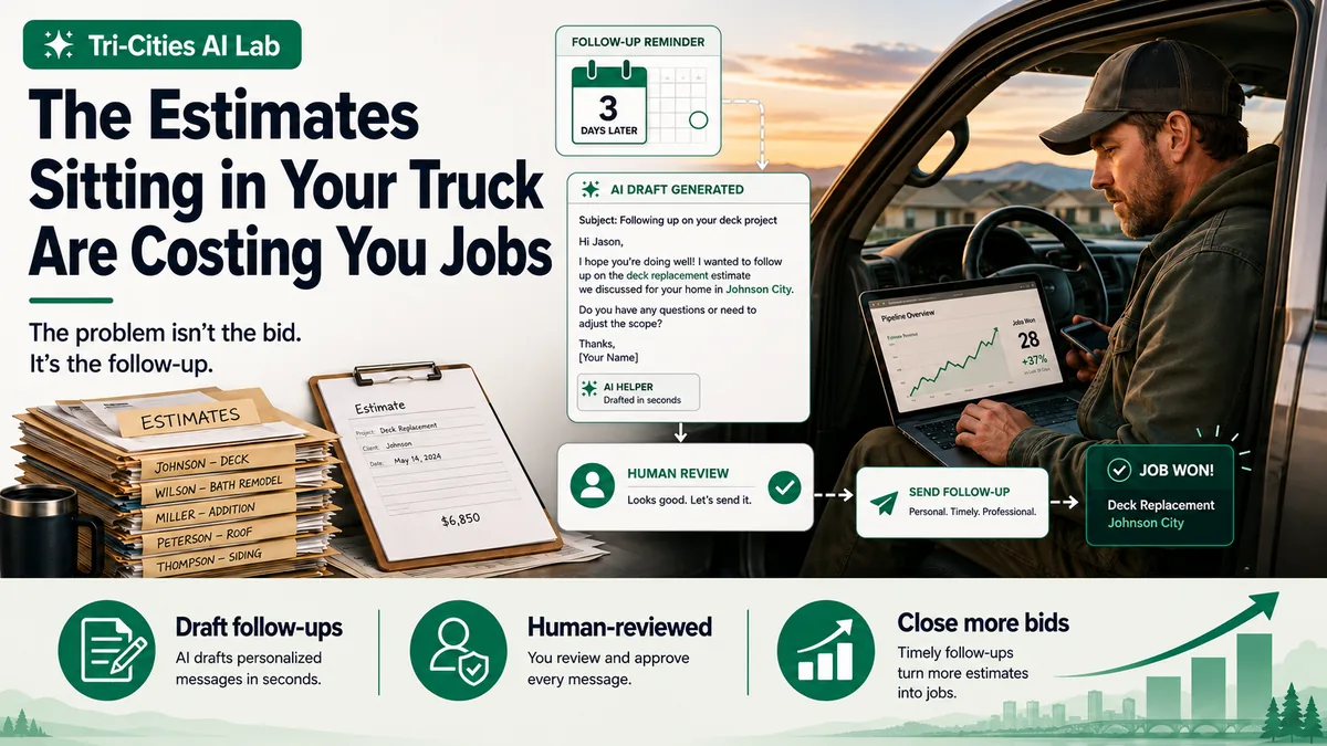 The Estimates Sitting in Your Truck Are Costing You Jobs