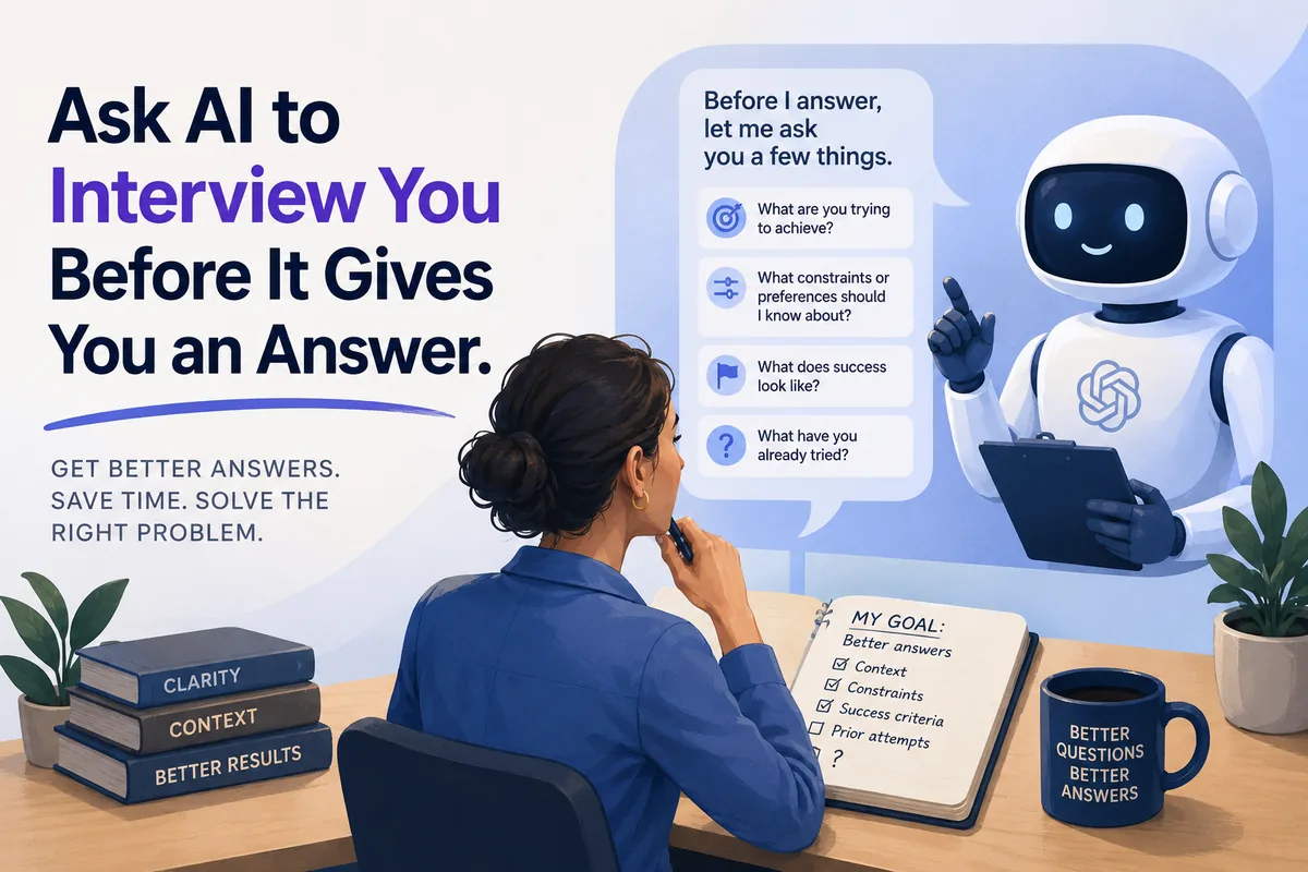 How to Get Better AI Results: Ask It to Interview You First