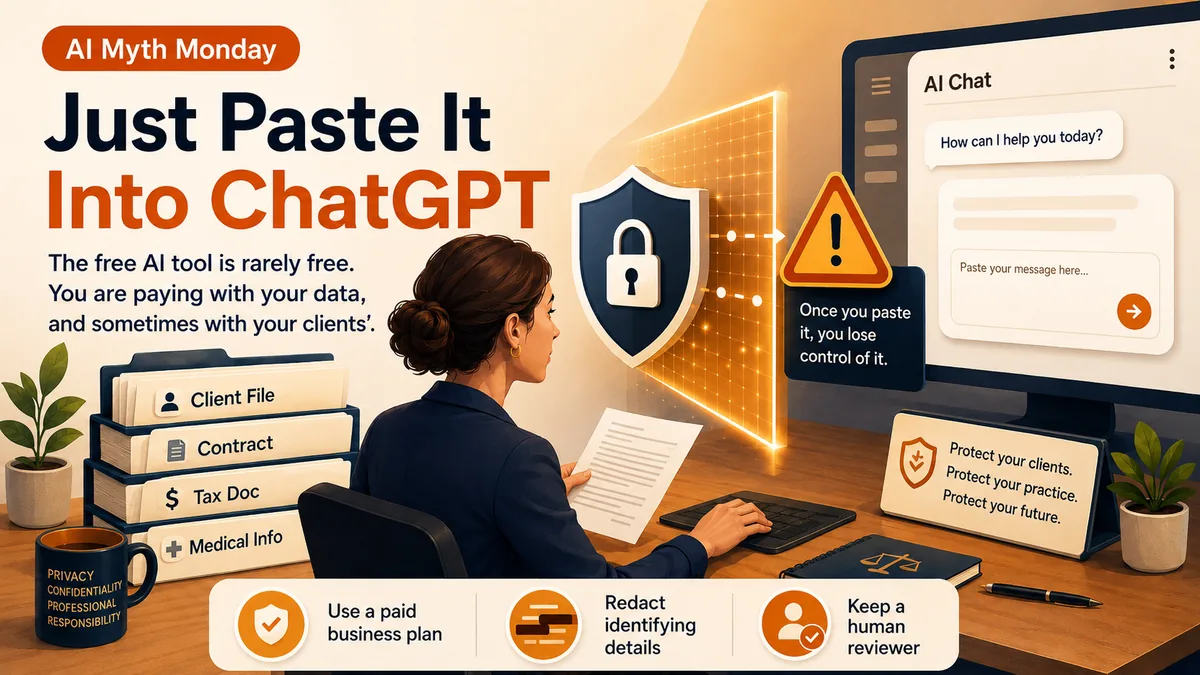 AI Myth Monday: "Just Paste It Into ChatGPT"